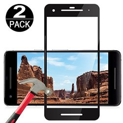 2 Pack Google Pixel 2 Screen Protector Tempered Glass Film 3D Full Coverage 2.5D Arc Edges 9H Hardness Anti-scratch HD Clear Tempered Glass Screen Protector For Google