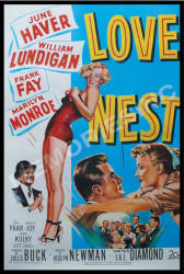 Marilyn Monroe - Love Nest Movie - Classic Metal Sign