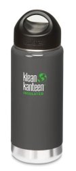 Klean Kanteen Wide Insulated Bottle With Stainless Steel Loop Cap Albatross Gray 16-OUNCE