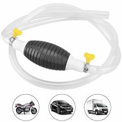 Maryya Gasoline Siphon Hose With 2 Clip Transfer Oil water fuel Gas Siphon Pump Widely Use Hand Syphon Pump With 2 Eco-friendly Clear Hose