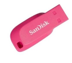 Sandisk Pink Cruzer BLADE16GB USB 2.0 Flash Drive