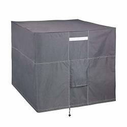 Lbg Products Outside Air Conditioner Cover For Standard American Central Ac Units Square 34" L X 34" W X 30" H