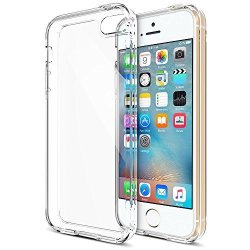 Iphone 5S Case Trianium Clear Cushion Protective Clear Bumper Cases For Apple Iphone 5S Scratch Resistant Seamless Integrated Shock-absorbing Bumper Cover Hard Back Panel