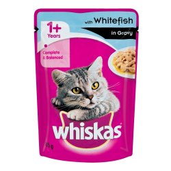 Cat Food Pouch Whitefish In Gravy 85 G