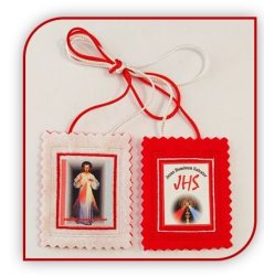 The Red & White Scapular Of The Divine Mercy