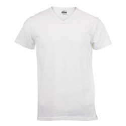 V-neck T-Shirt - Promotional Lightweight T Shirt - Promo - White