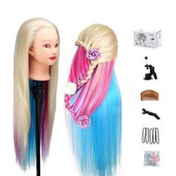 MYSWEETY 29 Inch Colorful Hair Mannequin Head Hairdressing Practice  Training Doll Heads Cosmetology Hair Styling Mannequins Heads With Clamp +  Practice Tools | Reviews Online | PriceCheck
