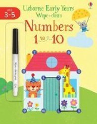 Early Years Wipe-clean Numbers 1 To 10 3-4
