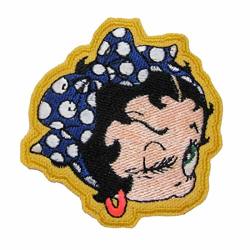 WinKing Betty Boop Character Blue Kerchief Gypsy Novelty Iron On Patch