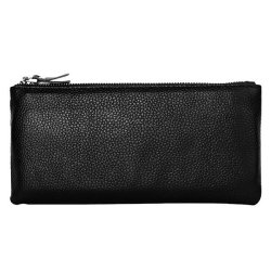 Men Genuine Leather Fashion Thin Wallet Phone Bag