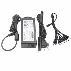 12V 5A 60W Power Supply Adapter With 8-WAY Splitter Cord For LED Strip Light 3D Printer LED Driver Cctv Camera