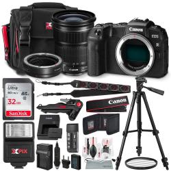 Canon Eos Rp Mirrorless Digital Camera With Ef 24-105MM F 3.5-5.6 Stm Lens And Mount Adapter Ef-eos R Kit + 32GB Travel Photo Bundle
