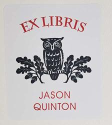 Nancy Nikko Personalized Bookplate With Owl Illustration. Set Of 10. 3" H X 2 1 2" W