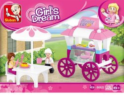 Girl's Dream Food Carriage - 78 Pieces