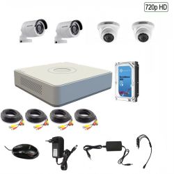 Hikvision 4 Channel Turbo HD 720P Complete CCTV Kit
