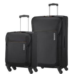 American Tourister San Francisco Luggage Set 75cm & 55cm - Black
