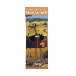 Leather Bookmark - Ostrich