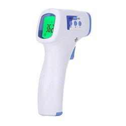 Non-contact Lcd Digital Infrared Thermometer Bwq Handheld Body Thermometer With Memory Function Fever Alarm For Adult Children Ear Body Forehead One Size White