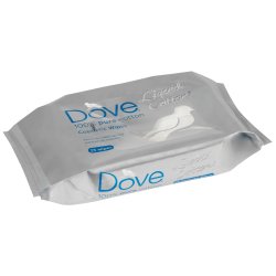 DOVE - 100% Pure Cotton Cosmetic Cleansing Wipes 25'S