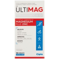 Ultimag Advanced Zinc And Magnesium Tablets 100S
