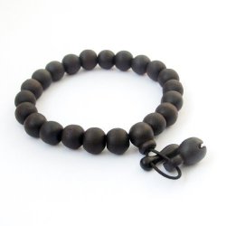 Dark Wood Beads Tibetan Buddhist Wrist Mala Bracelet For Meditation