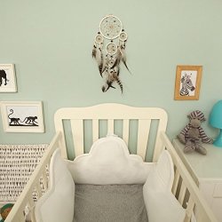 Baby Crib Baby Cot Cradle Bumper Clouds Bumper -white Waffle
