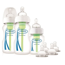 Dr Brown's Wide Neck Options Baby Bottle Starter Kit