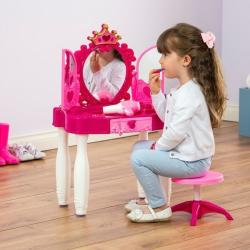 Girls Mirror Vanity Princess Dressing Table Play Set