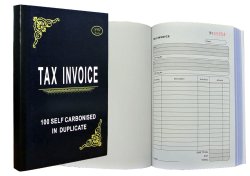Book Tax Invoice Self-carb 100DUPLICATE V-A5-CS