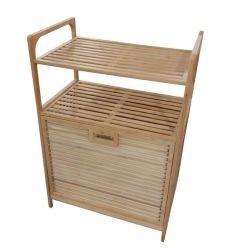 Bamboo Shelf & Laundry Basket