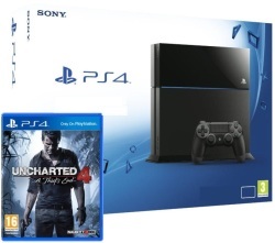 Sony PlayStation 4 500GB Game Console Bundle with Uncharted 4: A Thief's End Standard Plus Edition