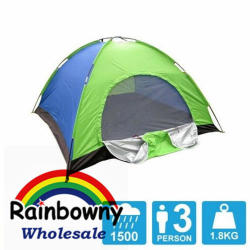 3 Person Outdoor Hiking Camping Travel Tent Easy To Set Up