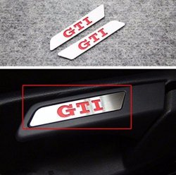 Vciic 2PCS Lift Wrench Seat Insert Trim Fit For Volkswagen Vw Golf 5 6 MK5 MK6 GTI Decoration Silver