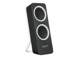 Logitech Speakers Z200 Multimedia Speakers - Midnight Black 2.0 Speaker 10 Watts Stereo Sound With Deep Bass Volume And Power Controls Retail Box 1