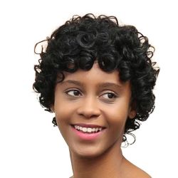 Wig Beautiful African Short Curly Heat Resistant Convenience Use Perfect