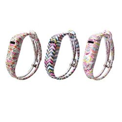 I-smile 3pcs Replacement Bands With Metal Clasps For Fitbit Flex Large