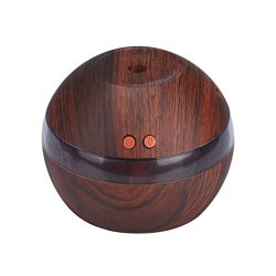 Bolayu Air Aroma Essential Oil Diffuser LED Ultrasonic Aromatherapy Humidifier Brown
