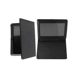 Geeko Velocity Leather Like Cover-desgined For The Geeko Velocity And Geeko Junior Tablets Pc's -black Oem No Warranty