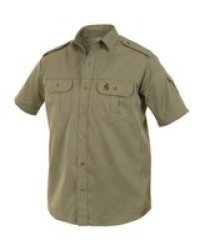 Kalahari Brb 00307 Short Sleeve Men& 39 S Shirt Olive 3XL