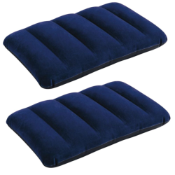 Inflatable Original Travel Rest Air-pillow - Blue - Pack Of 2