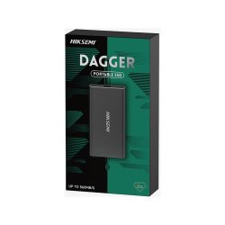 Dagger 1TB Usb-c Portable SSD - HS-ESSD-T200N-MINI-1T-BLACK