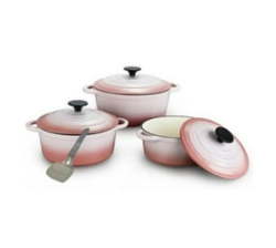 - Quality Cast Iron Cookware Set & Complementary Iywa Serving Spoon - Berry