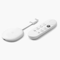 Google - Chromecast 4K With Tv - Snow