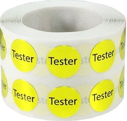 Round "tester" Dot Adhesive Stickers 1 2 Inch Round Labels 1000 Stickers Per Roll Gold