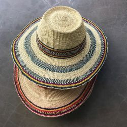 sun hat with hole on top