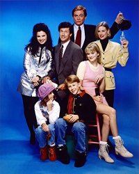 Fran Drescher Benjamin Salisbury Charles Shaughnessy Nicholle Tom And Madeline Zima In The Nanny 16X20 Canvas Giclee