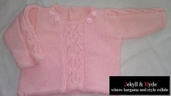 Baby Jersey Pink With Roses 3 - 6 Mths On