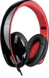 Microlab K360 Foldable Lightweight Headphones Black & Red