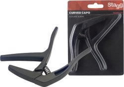 Stagg Scpx-cu Bk Curved Trigger Acoustic electric Guitar Capo Black