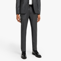 Men&apos S Premium Charcoal Wool Suit Trouser